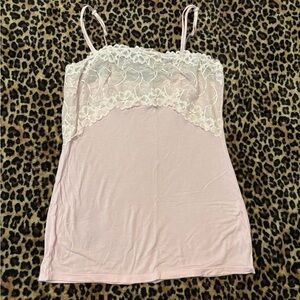 Y2K 2000s baby pink cami